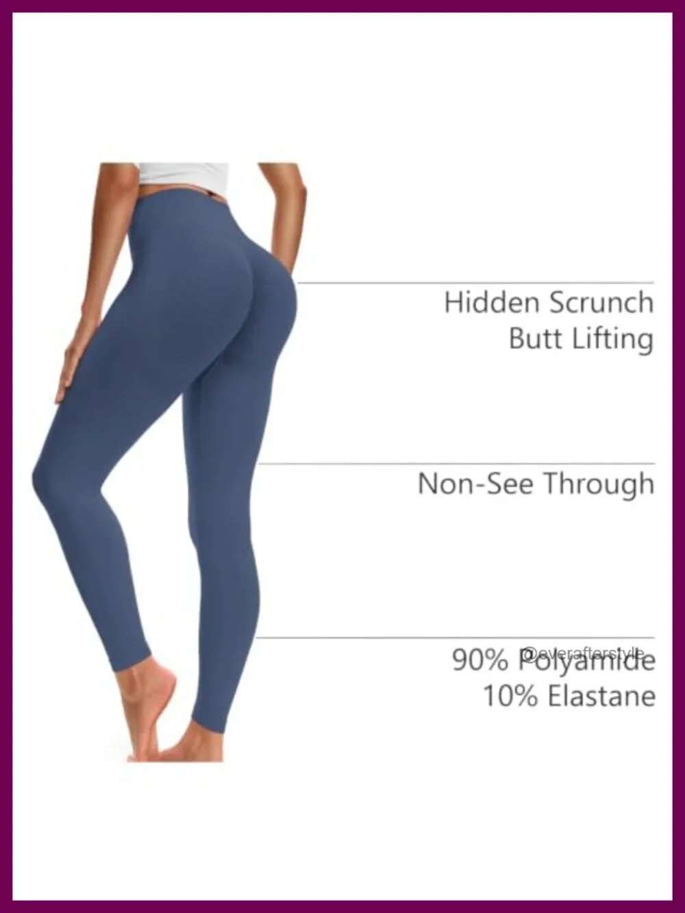 Women's High Waisted Butt Lifting Yoga Leggings 25